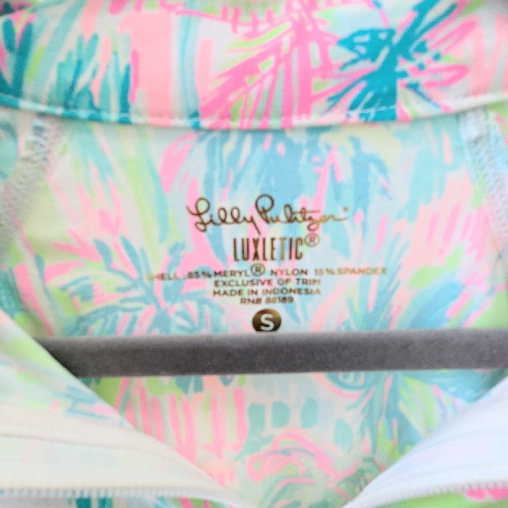 Lilly Pulitzer Meryl Nylon Hadlee Tennis Jacket Colorful Small Golf Active - Picture 8 of 8